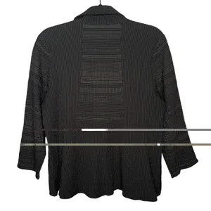 Habitat Clothes to Live In XS Crinkle Knit Button Blouse Top Minimalist thumbnail 4