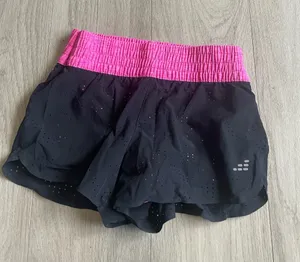 Black Athletic Shorts with Hot Pink Waistband Size XS thumbnail 1