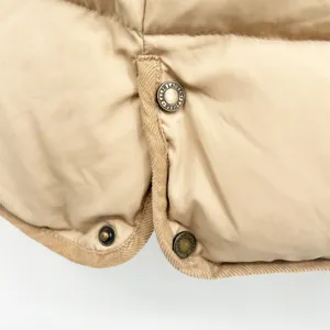Lauren Ralph Lauren Womens Tan Down Fill Faux‎ Fur Hood Puffer Parka Coat Size L thumbnail 10