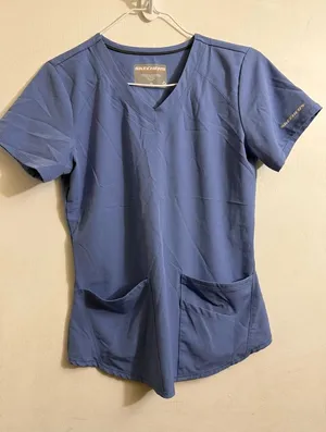 Skechers by Barco Breeze Women's 3-Pocket STRETCH V-Neck‎ Scrub Top Size XS thumbnail 1