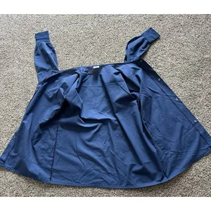 Medline Women's Navy Blue‎ Long Sleeve Snap Button down Scrub Top Size Medium thumbnail 10