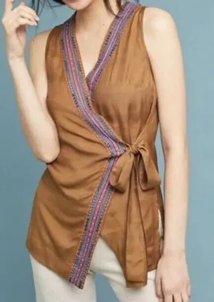 Maeve by Anthropologie Liviana Wrap Tunic Size‎ Small thumbnail 1