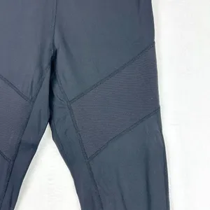 Moto Leggings Size 12 Cropped Black Athletic Athleisure READ thumbnail 3