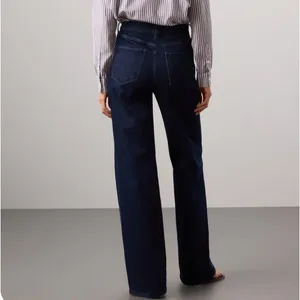 Joe's Jeans Wide Leg Jeans Size 30 Dark Wash Long Cotton Business Casual $200 thumbnail 2