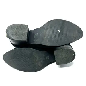 Toms Size 6.5 Boots Black 2"‎ Heel Side Zip Pointed Toe Leather Suede Workwear thumbnail 7
