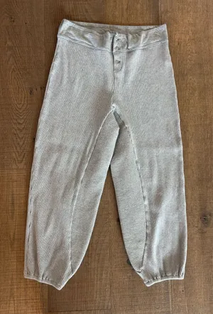 intimately free people gray ribbed baggy oversized joggers thumbnail 1