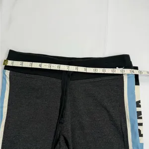 Victoria's Secret Black and Pink Track Pants with Stripe Design thumbnail 5