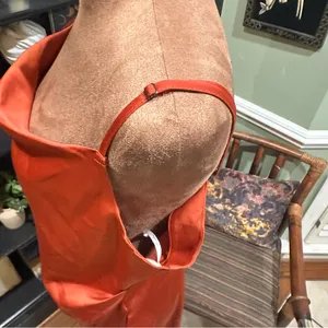 Lulus Silky Orange Maxi Dress – Taylor Swift-Inspired, Size Large thumbnail 7
