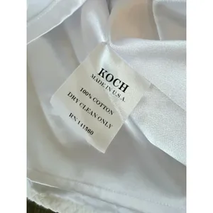 KOCH Ruffle Eyelet Blouse Womens White‎ XS thumbnail 7