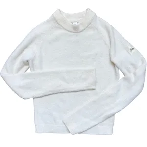 Alo Yoga Snuggle‎ Up Sweater M Cream Fuzzy Crewneck RARE Minimalist Soft Luxury thumbnail 2
