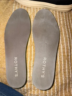 Rothy's M 7.5 W 9 Black Slip-On Loafers with White Sole and Blue Heel Accent thumbnail 9