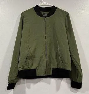 The Limited Green Bomber Jacket Large L thumbnail 1