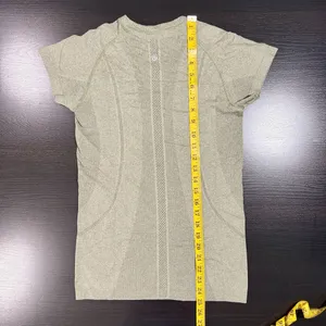 Women’s Lululemon Heathered Fatigue Green Swiftly Tech Crew Neck Tee Size 6 thumbnail 6