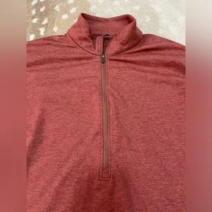 Patagonia women’s size small brick orange long sleeve half zip pullover thumbnail 6
