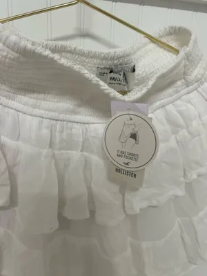 Hollister Mini Skirt Ruffled Tiered Built in Shorts thumbnail 2