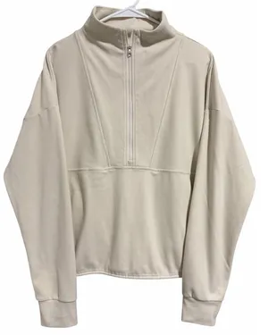 Varley Timberley‎ Half Zip Midlayer Sweatshirt Cement Marl Women's Size Medium thumbnail 1