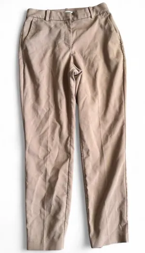 Brown H&M High-Waisted Ankle Trousers thumbnail 1