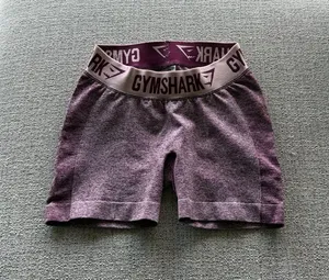 Gymshark Marled Purple‎ Women’s Bike Shorts with Branded Waistband thumbnail 1