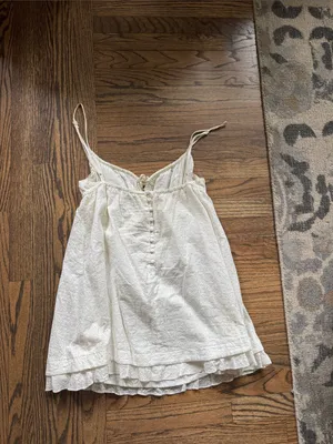 Princess Polly White Eyelet Spaghetti Strap Sundress thumbnail 3