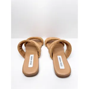Steve Madden Sandals Womens Size 7 Tan Leather Double‎ Strap Open Toe thumbnail 5