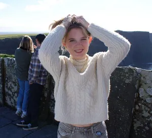 Target White Fuzzy Sweater thumbnail 1