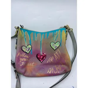 KATE Spade Customized Graffiti Blue Purple Yellow thumbnail 2