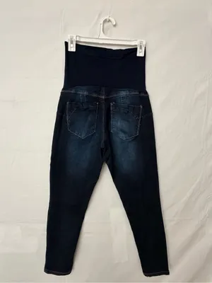Bella Vida Maternity Dark Wash Skinny Capri Jeans Size M (A808) thumbnail 9