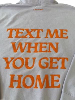 Lonely Ghost Sweatshirt Hooded Lilac Text Me When You Get Home thumbnail 7