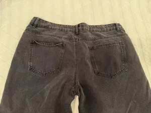 Edikted Wide-Leg Jeans Low-Rise Black thumbnail 2