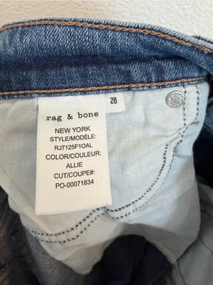 Rag & Bone Piper Mid-Rise Wide Leg bootcut Full Length Jeans 28 thumbnail 8