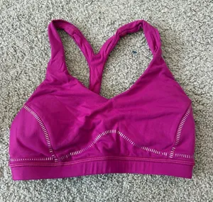 Lululemon Arise Bra in Fuschia thumbnail 1