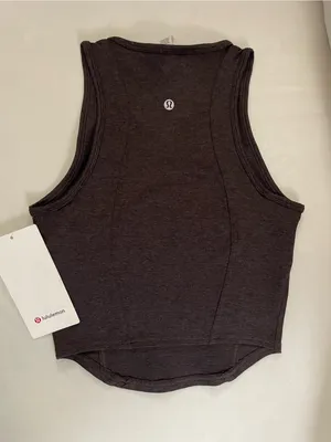 Lululemon SET Suede Tank Top & Leggings Dark Espresso Size 4 Retails $158 thumbnail 10