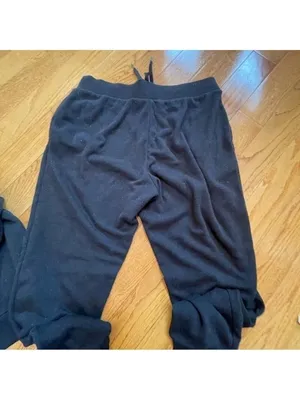 Victoria's Secret Black Loungewear sweatpants w embellishments Sz M Casual thumbnail 9