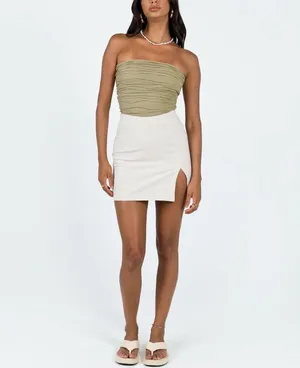 Lioness The Lola Mini Skirt in Oatmeal - Size Small thumbnail 3