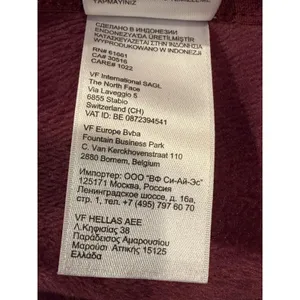 The North Face Womens Large Hoodie Full Zip Burgundy Fleece Jacket NF0A3ME2 thumbnail 12