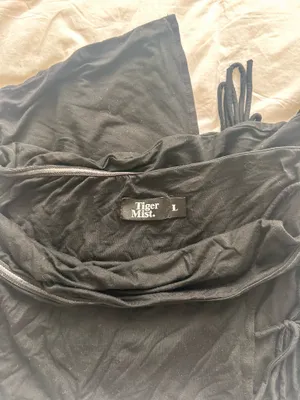 Tiger Mist Black Mini Dress Strappy thumbnail 4
