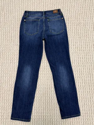 Judy Blue Dark Wash Straight Leg Jeans size 11/30 mid rise thumbnail 4