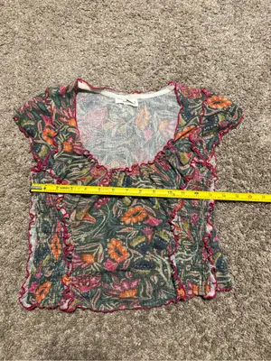 (Natural Life) Floral Nature Blouse: Size Small thumbnail 5