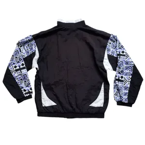 Vintage Etirel Windbreaker Jacket Medium Southwestern Aztec Geometric Lined 90s thumbnail 8