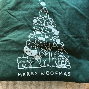 Crewneck‎ Merry woofmas Green Size M thumbnail 2