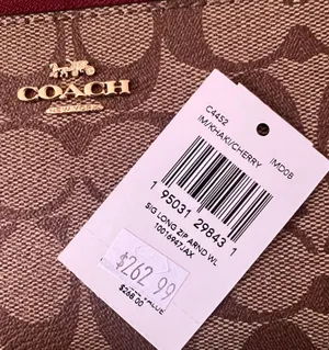 Long Zip Around Wallet In Signature Canvas c4452 thumbnail 6