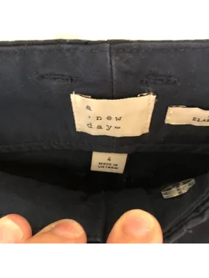 A New Day NWT Navy Women's High Rise Chino Pants Size 4R thumbnail 6