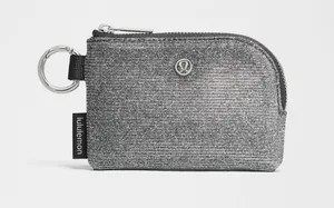 lululemon athletica Metallic Silver Key & Card Pouch thumbnail 1