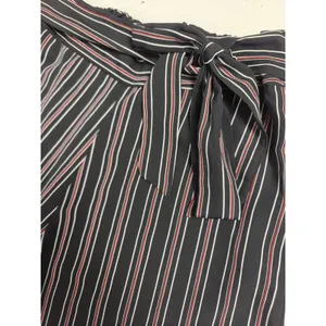 Womens West Kei Wide Leg Pants Black Striped Size Medium thumbnail 2