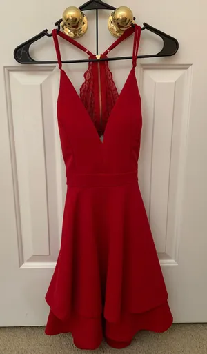 Honey and Rosie Formal Red Dress thumbnail 1