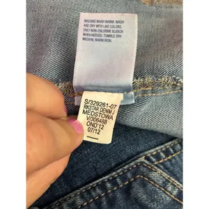 Old Navy The RockStar Denim Jacket Medium Wash Blue Stretch Trucker S/329261-07 thumbnail 4