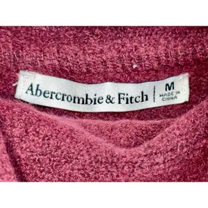 Abercrombie & Fitch Burgundy Red Cowl Neck Long Sleeve Sweater Top Womens Size M thumbnail 3