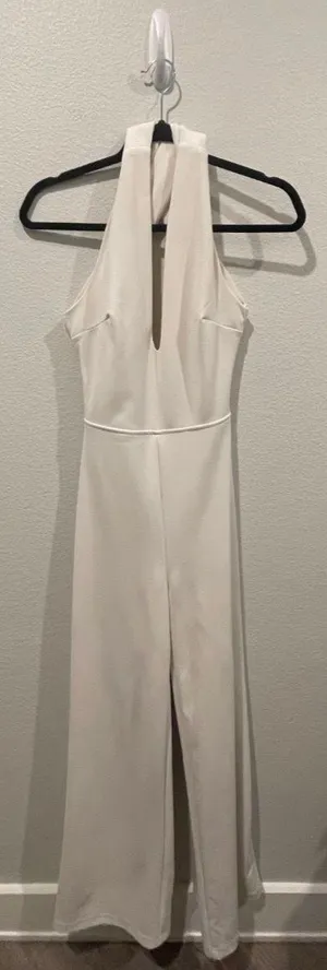 Lulus Ivory Backless Jumpsuit thumbnail 1