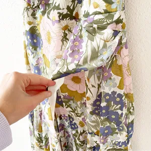 Astr Santorini One Shoulder Midi Dress Off White Retro Floral Size Small Wedding thumbnail 5