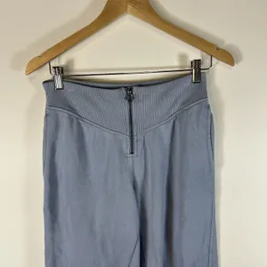 Aerie Blue Pull On‎ Zip Front Relaxed Fit Athleisure Corset Jogger Sz Small thumbnail 3
